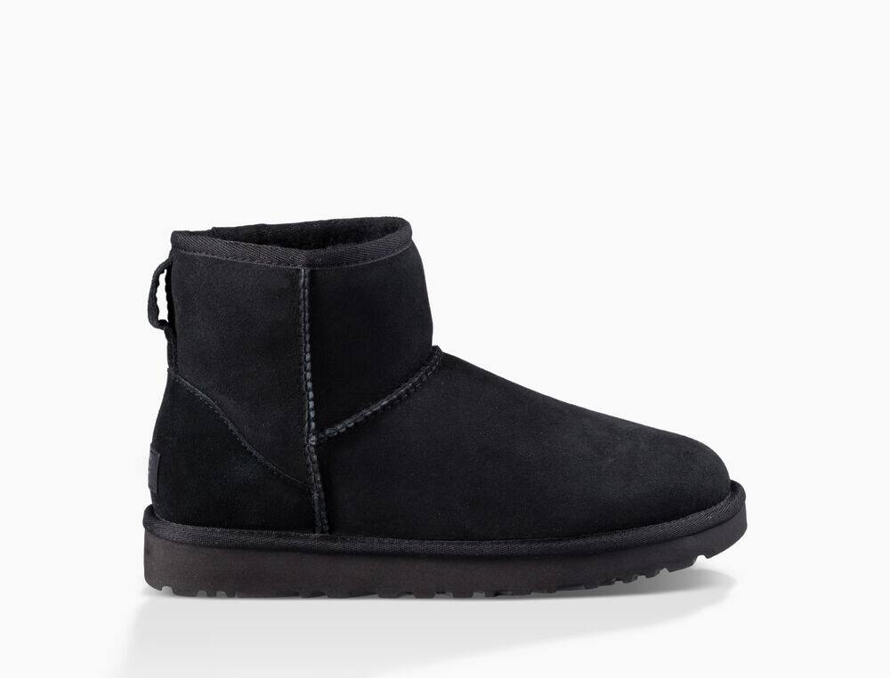 UGG Classic Mini II Womens Classic Boots Black - AU 310KI